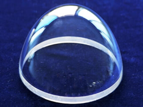 Aspheric sapphire dome