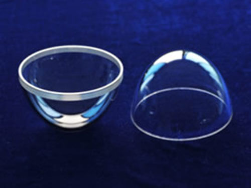 Aspheric sapphire dome